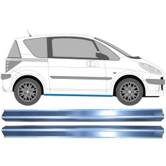 Painel de reparação da soleira para Peugeot 1007 2005-2009 / Esquerda+Direita / Conjunto 11332