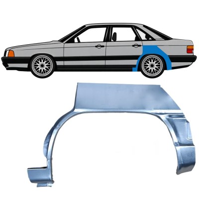 Painel de reparação do guarda-lamas traseiro para Audi 100 C3 1982-1990 / Esquerdo 7608