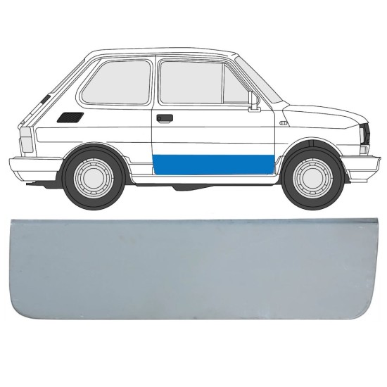 Painel de reparação das portas para Fiat 126p 1972-2000 / Direito 17260