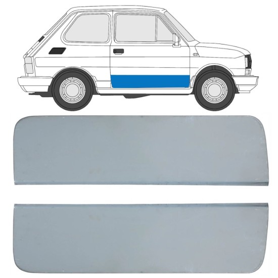 Painel de reparação das portas para Fiat 126p 1972-2000 / Esquerda+Direita / Conjunto 17262