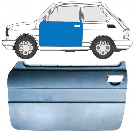 Painel de reparação das portas para Fiat 126p 1985-1994 / Esquerdo 7571