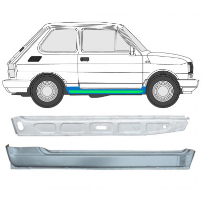 Painel de reparação interna e externa da soleira para Fiat 126p 1972-2000 / Direito 11716