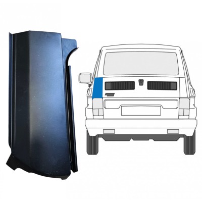 Painel de reparação do canto traseiro para Fiat 126p 1972-2000 / Esquerdo 14960