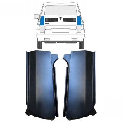 Painel de reparação do canto traseiro para Fiat 126p 1972-2000 / Esquerda+Direita / Conjunto 14961