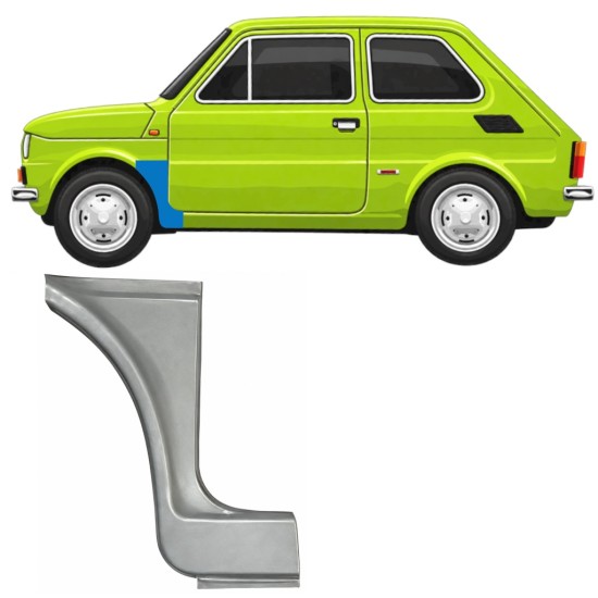 Painel de reparação do guarda-lamas dianteiro para Fiat 126p 1972-1994 ST/FL / Esquerdo 11218