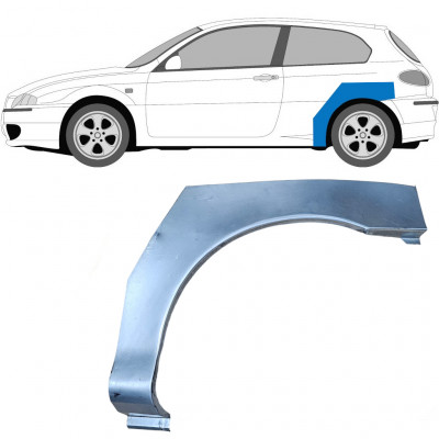 Painel de reparação do guarda-lamas traseiro para Alfa Romeo 147 2000-2010 / Esquerdo 6049