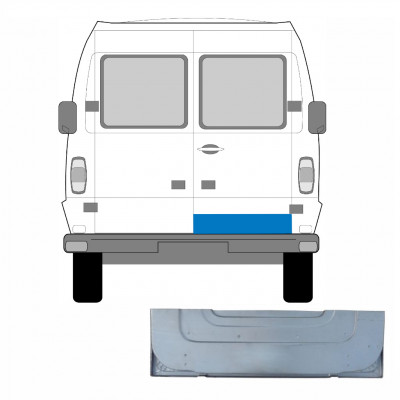 Painel de reparação interna das portas traseiras para Mercedes T1 1977-1996 / Direito 5241