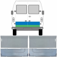 Painel de reparação interna e externa das portas traseiras para Mercedes T1 207-410 1977-1995 / Esquerda+Direita / Conjunto 9567