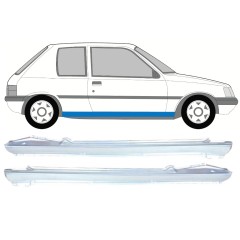 Soleira completa para Peugeot 205 1983-1998 / Esquerda+Direita / Conjunto 9815