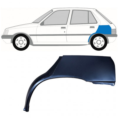 Painel de reparação do guarda-lamas traseiro para Peugeot 205 1983-1998 / Esquerdo 10970