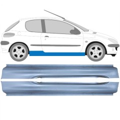 Soleira completa para Peugeot 206 206+ 1998-2012 / Esquerda+Direita / Conjunto 9248