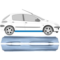 Soleira completa para Peugeot 206 206+ 1998-2012 / Esquerda+Direita / Conjunto 9247