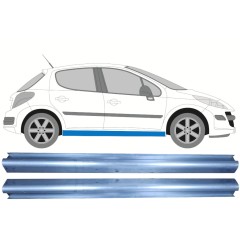 Painel de reparação da soleira para Peugeot 207 207+ 2006- / Esquerda+Direita / Conjunto 9957