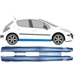 Soleira completa para Peugeot 207 207+ 2006- / Esquerda+Direita / Conjunto 9234