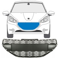 Grelha para Peugeot 208 2012-2015 16196