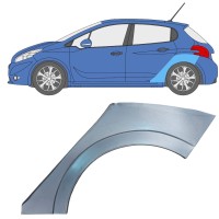 Painel de reparação do guarda-lamas traseiro para Peugeot 208 2012-2019 / Esquerdo 16317