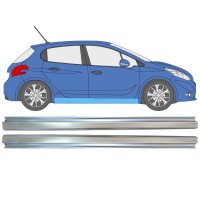 Painel de reparação da soleira para Peugeot 208 2012-2019 / Esquerda+Direita / Conjunto 16315