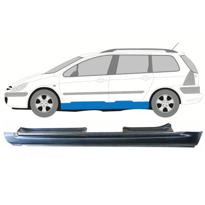 Soleira completa para Peugeot 307 2001-2008 / Esquerdo / COMBI 16968