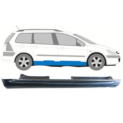 Soleira completa para Peugeot 307 2001-2008 / Direito / COMBI 16967
