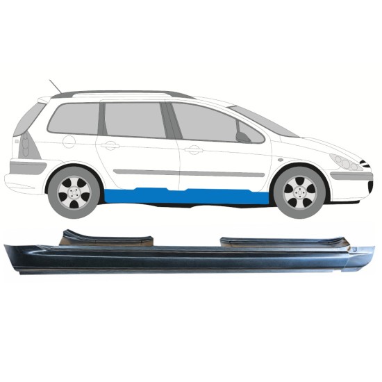 Soleira completa para Peugeot 307 2001-2008 / Direito / COMBI 16967
