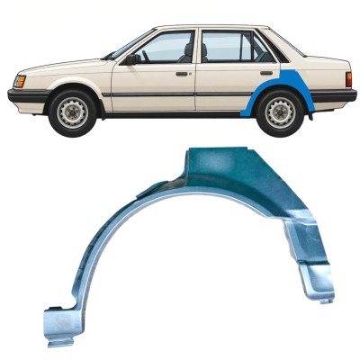 Painel de reparação do guarda-lamas traseiro para Mazda 323 BF 1985-1989 / Esquerdo 12957