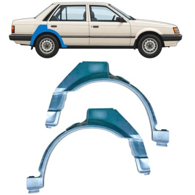 Painel de reparação do guarda-lamas traseiro para Mazda 323 BF 1985-1989 / Esquerdo / Direito / Esquerda+Direita / Conjunto 12958