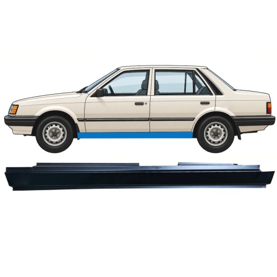 Soleira completa para Mazda 323 BF 1985-1989 / Esquerdo 12960