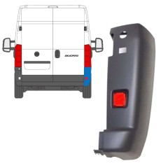 Canto do para-choque traseiro com Luz refletora para Fiat Ducato 2006-2018 / Direito / Conjunto 9727