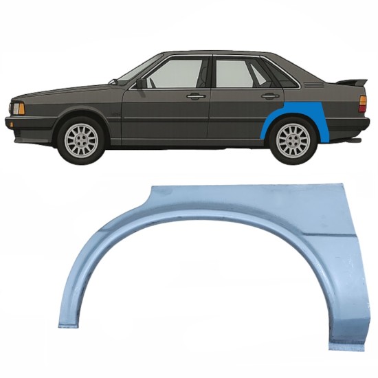 Painel de reparação do guarda-lamas traseiro para Audi 80 B2 1978-1986 / Esquerdo 8892