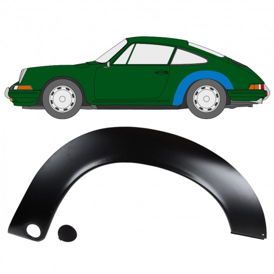 Painel de reparação do guarda-lamas traseiro para Porsche 911 1964-1974 / Esquerdo 12709