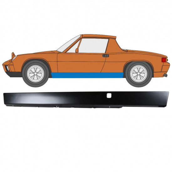 Soleira completa para Porsche 914 1969-1976 / Esquerdo 12734