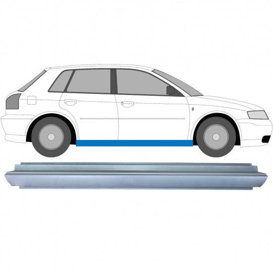 Painel de reparação da soleira para Audi A3 8L 1996-2003 / Esquerda = Direita (simétrico) 6693