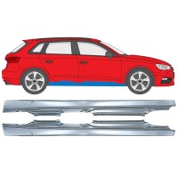 Soleira completa para Audi A3 8V 2012-2020 / Esquerda+Direita / HATCHBACK / Conjunto 17285