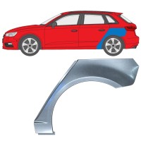 Painel de reparação do guarda-lamas traseiro para Audi A3 8V 2012-2020 / Esquerdo / HATCHBACK 17281