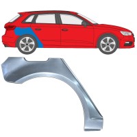 Painel de reparação do guarda-lamas traseiro para Audi A3 8V 2012-2020 / Direito / HATCHBACK 17280