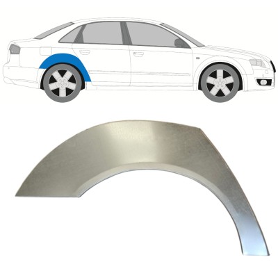Painel de reparação do guarda-lamas traseiro para Audi A4 B7 2004-2007 / Direito 14743