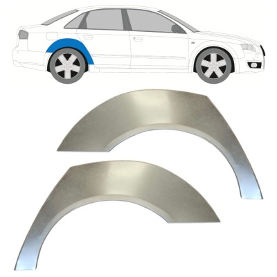 Painel de reparação do guarda-lamas traseiro para Audi A4 B7 2004-2007 / Esquerda+Direita / Conjunto 14747