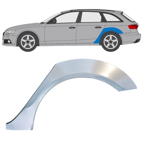 Painel de reparação do guarda-lamas traseiro para Audi A4 B8 2007-2016 / Esquerdo 16323