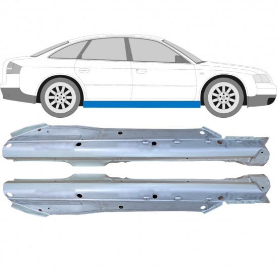 Painel de reparação da soleira para Audi A6 C5 1997-2004 / Esquerda+Direita / Conjunto 9119