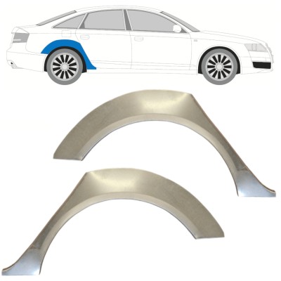 Painel de reparação do guarda-lamas traseiro para Audi A6 C6 2004-2010 / Esquerda+Direita / Conjunto 14746