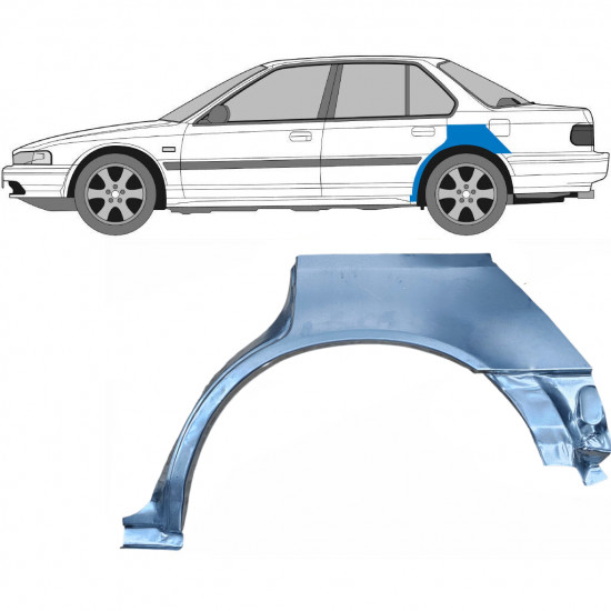 Painel de reparação do guarda-lamas traseiro para Honda Accord 1989-1993 / Esquerdo 6624