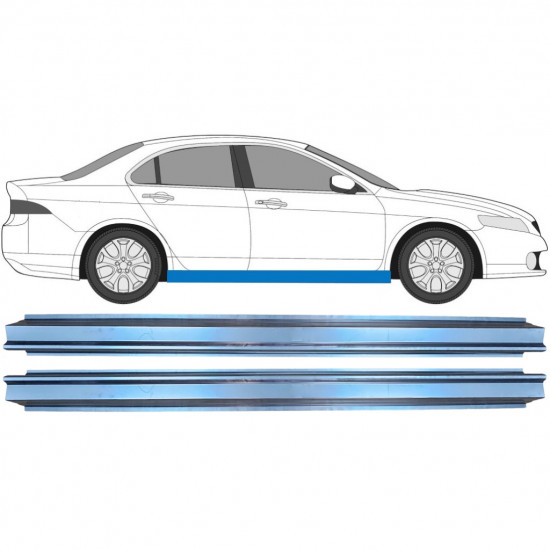 Painel de reparação da soleira para Honda Accord 2002-2008 / Esquerda = Direita (simétrico) / Conjunto 9603