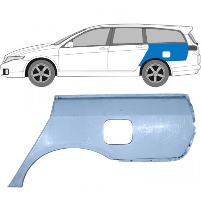 Painel de reparação do guarda-lamas traseiro para Honda Accord 2002-2008 / Esquerdo / COMBI 6627