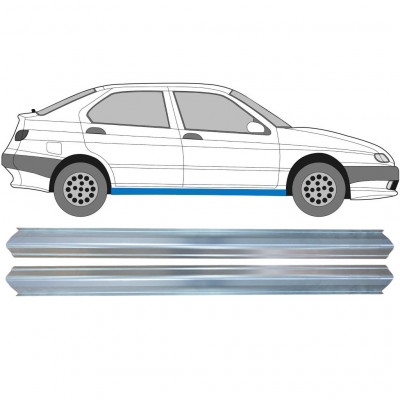 Painel de reparação da soleira para Alfa Romeo 145/146 1994-2000 / Esquerda = Direita (simétrico) / Conjunto 10616