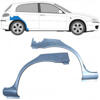 Painel de reparação do guarda-lamas traseiro para Alfa Romeo 147 2000-2010 / Esquerda+Direita / Conjunto 9268