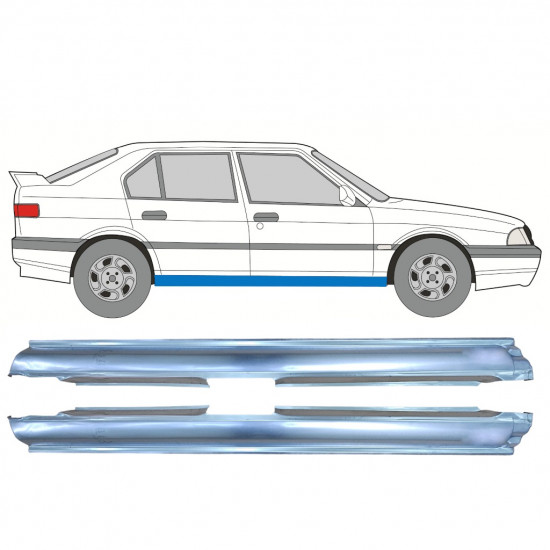 Painel de reparação da soleira para Alfa Romeo 33 1983-1994 / Conjunto 9929