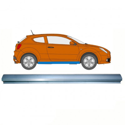 Painel de reparação da soleira para Alfa Romeo Mito 2008- / Esquerda = Direita (simétrico) 10707