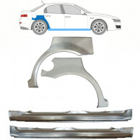 Soleira completa com reparação de guarda-lamas traseiro para Alfa Romeo 159 2005-2012 / Esquerda+Direita / Conjunto 10300