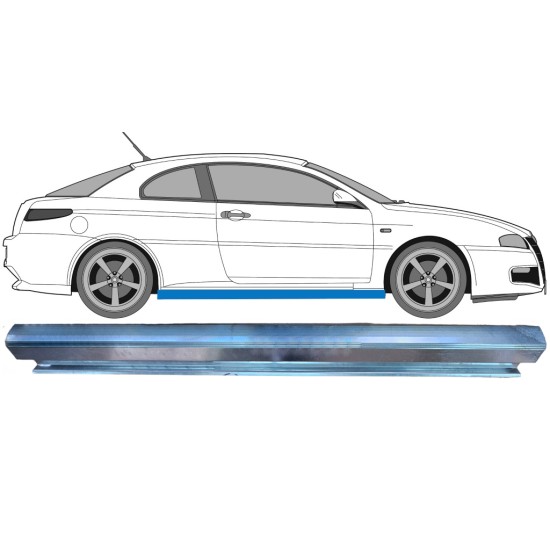 Painel de reparação da soleira para Alfa Romeo GT 2003-2010 / Esquerda = Direita (simétrico) 7174