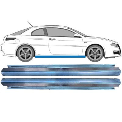 Painel de reparação da soleira para Alfa Romeo GT 2003-2010 / Esquerda+Direita / Conjunto 16150